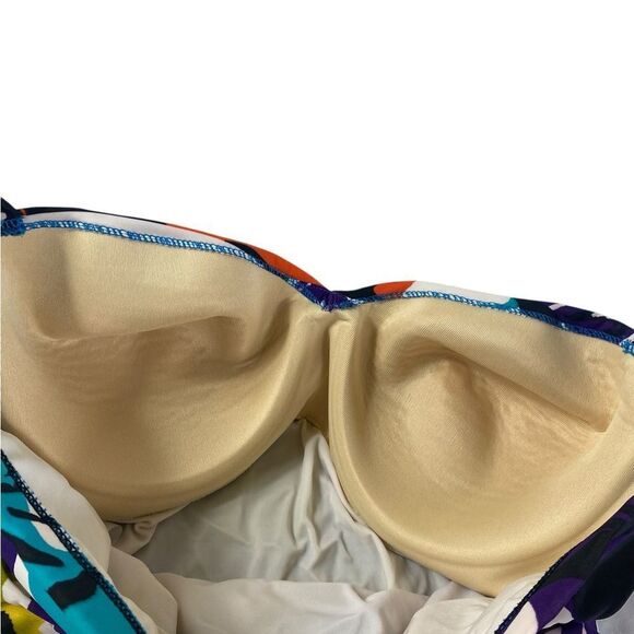 Multicolor Miraclesuit 14 Halter top with ruched sides and push up - Picture 5 of 6